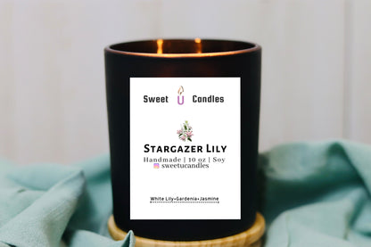 STARGAZER LILY - Sweet U Candles 