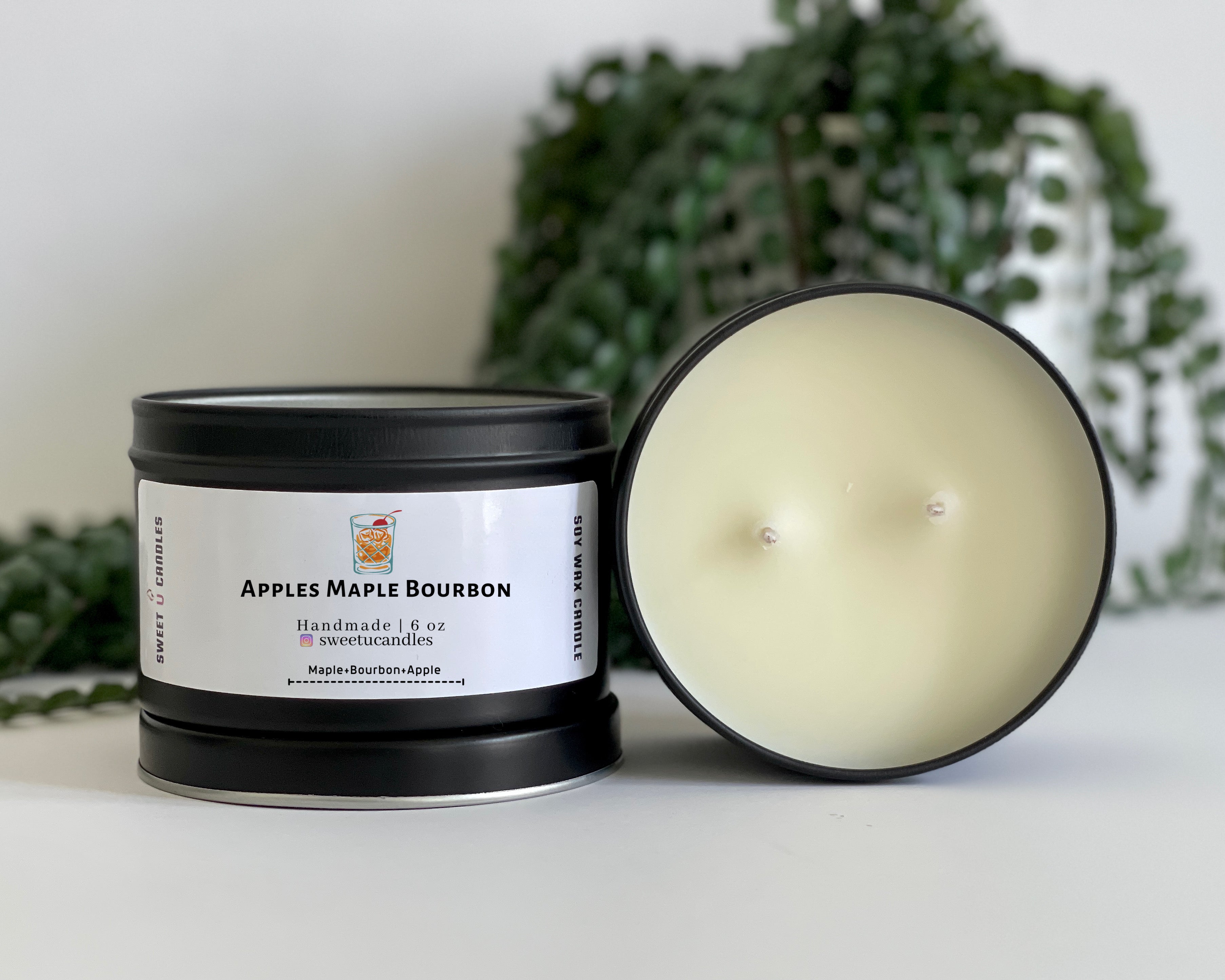 Scented Soy Candle - Soy Wax Candle - Apple Bourbon Candle