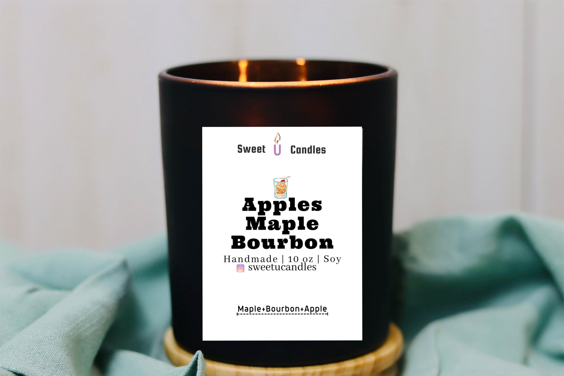 APPLE & MAPLE BOURBON - Sweet U Candles 