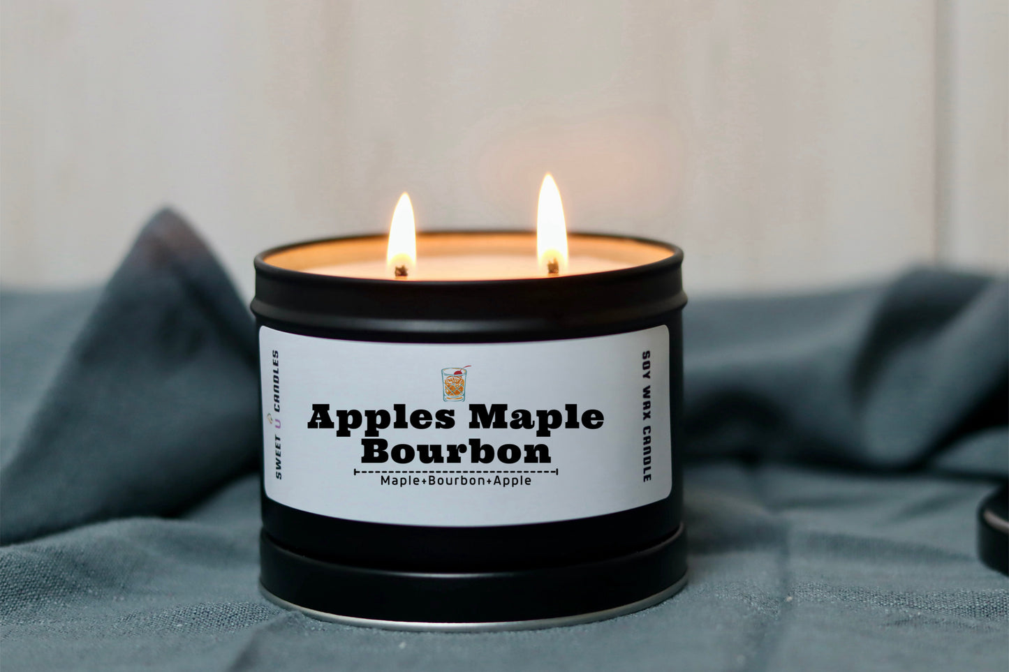 APPLE & MAPLE BOURBON - Sweet U Candles 