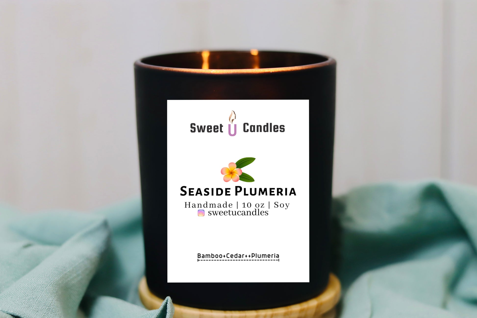 SEASIDE PLUMERIA - Sweet U Candles 